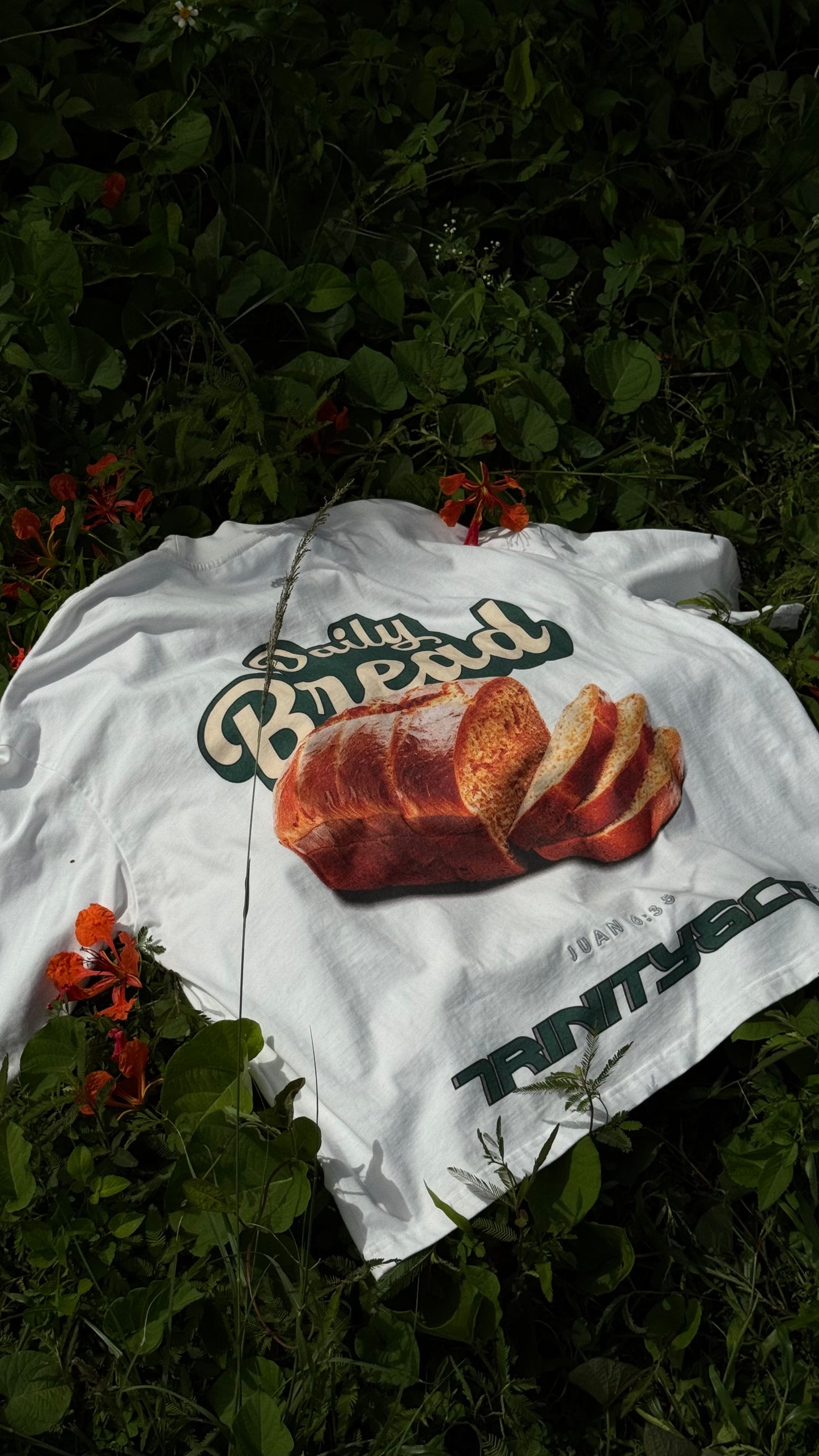 ๐ฎ๐๐๐๐๐ - Daily Bread White Shirt