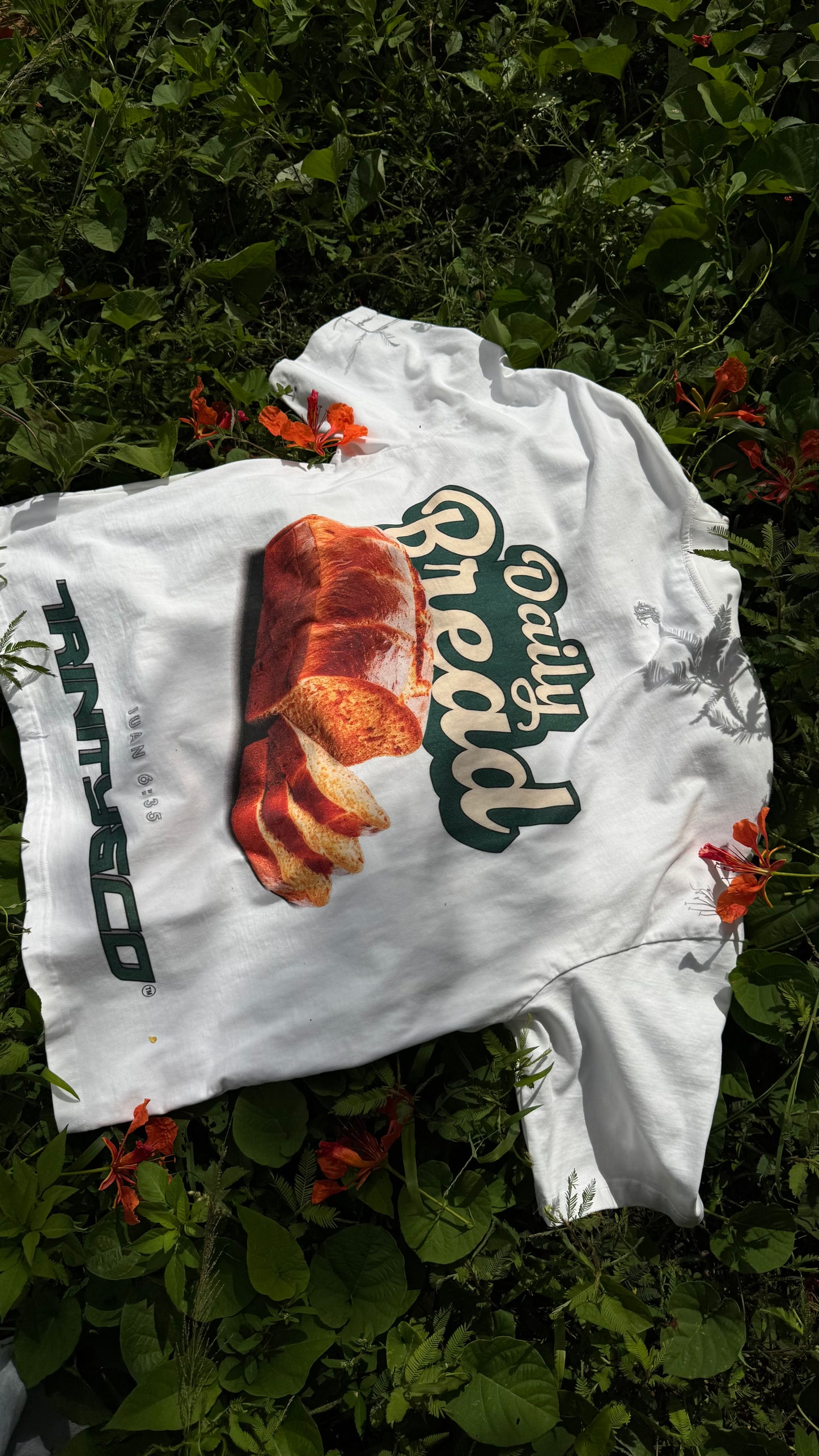 ๐ฎ๐๐๐๐๐ - Daily Bread White Shirt